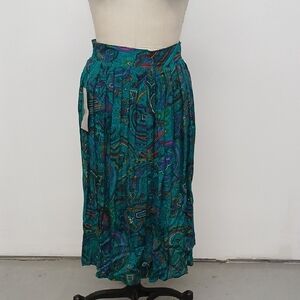 Deadstock Penbrooke Lane 80's Blue Maxi Skirt